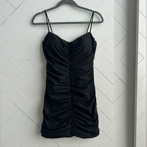 Women’s  Aritzia Babaton Black Ruched Dress Size 4
